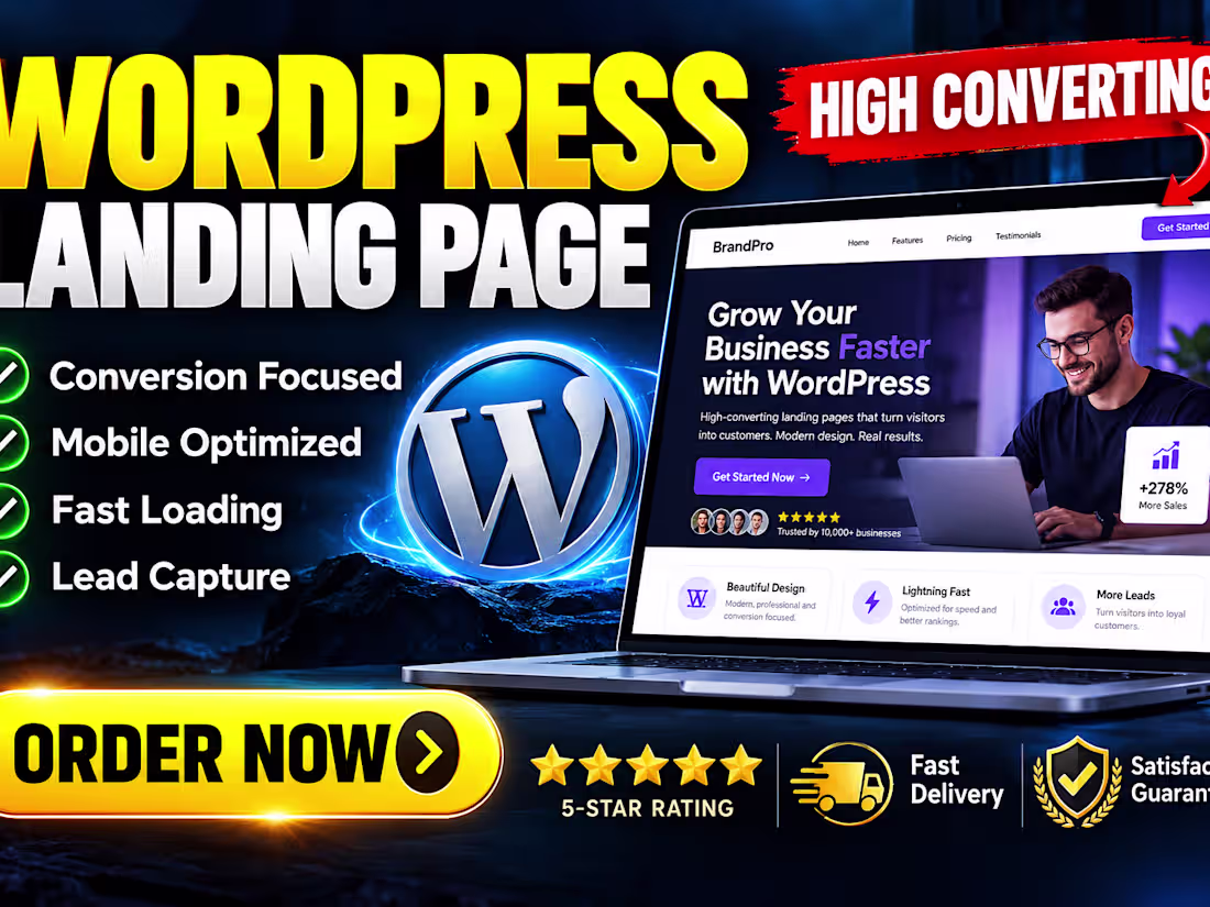 Cover image for Landing Page Design & Development