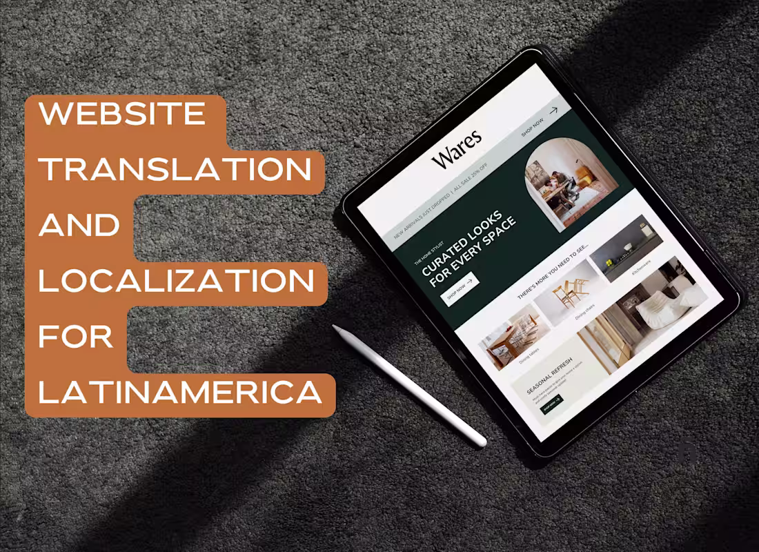 Cover image for English > Spanish Website Translation
