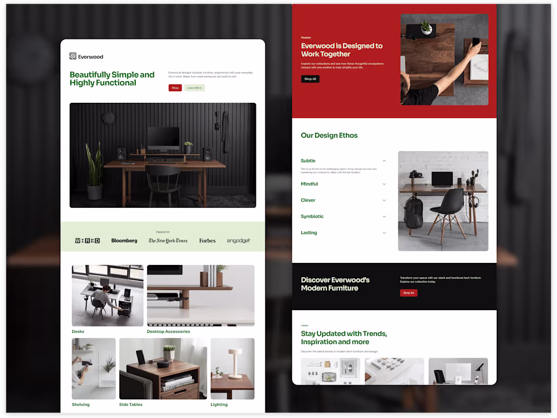 Cover image for Everwood (Demo) - Custom Shopify Sections with Instant