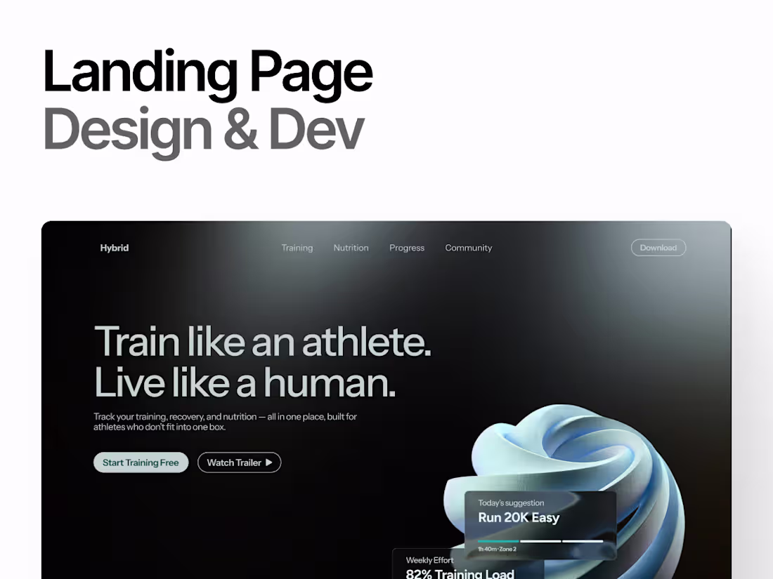 Cover image for Landing Page Design & Framer Development