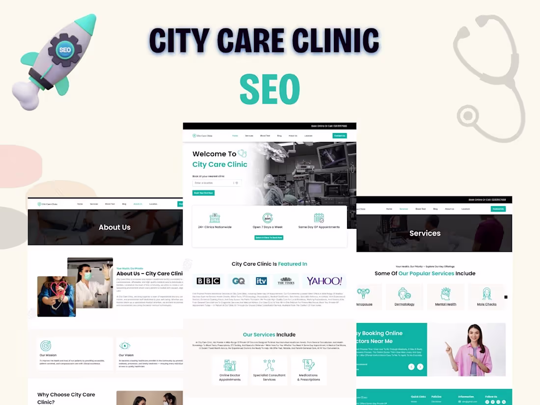 Cover image for City Care Clinic | SEO Services