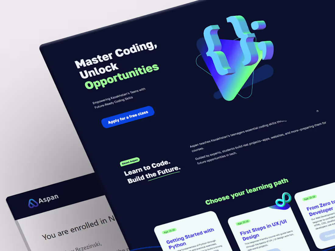 Cover image for E-learning platform web design and
