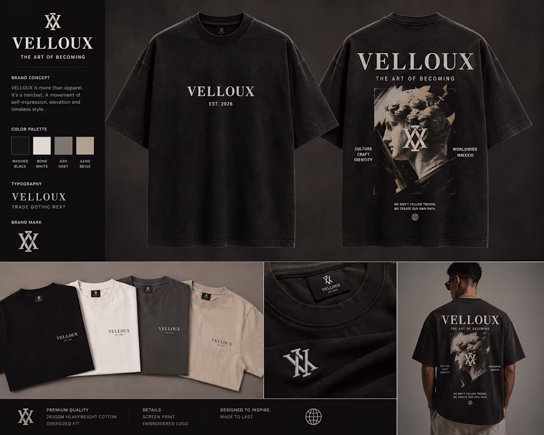 Cover image for Apparel Brand — Brand Identity
