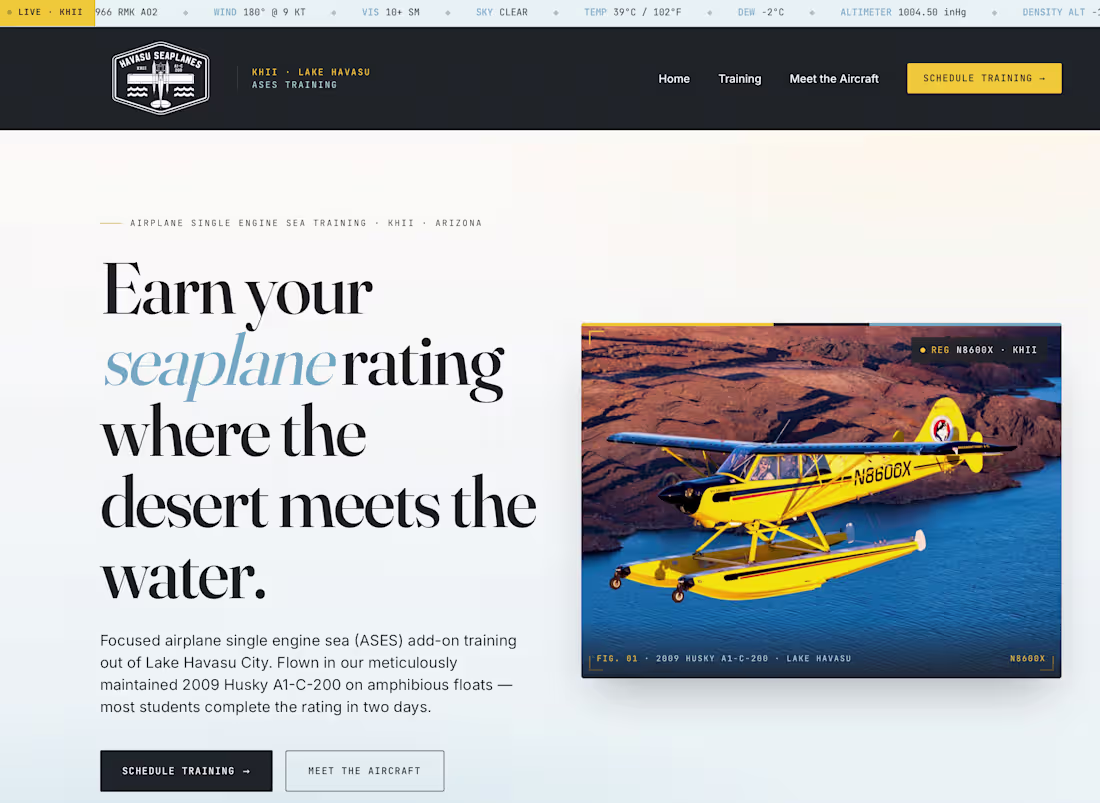 Cover image for Havasu Seaplanes
