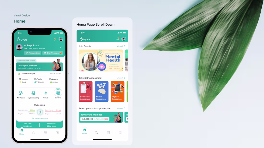 Cover image for Designing Myura: A Mobile Wellness App Built Around Real Hea...