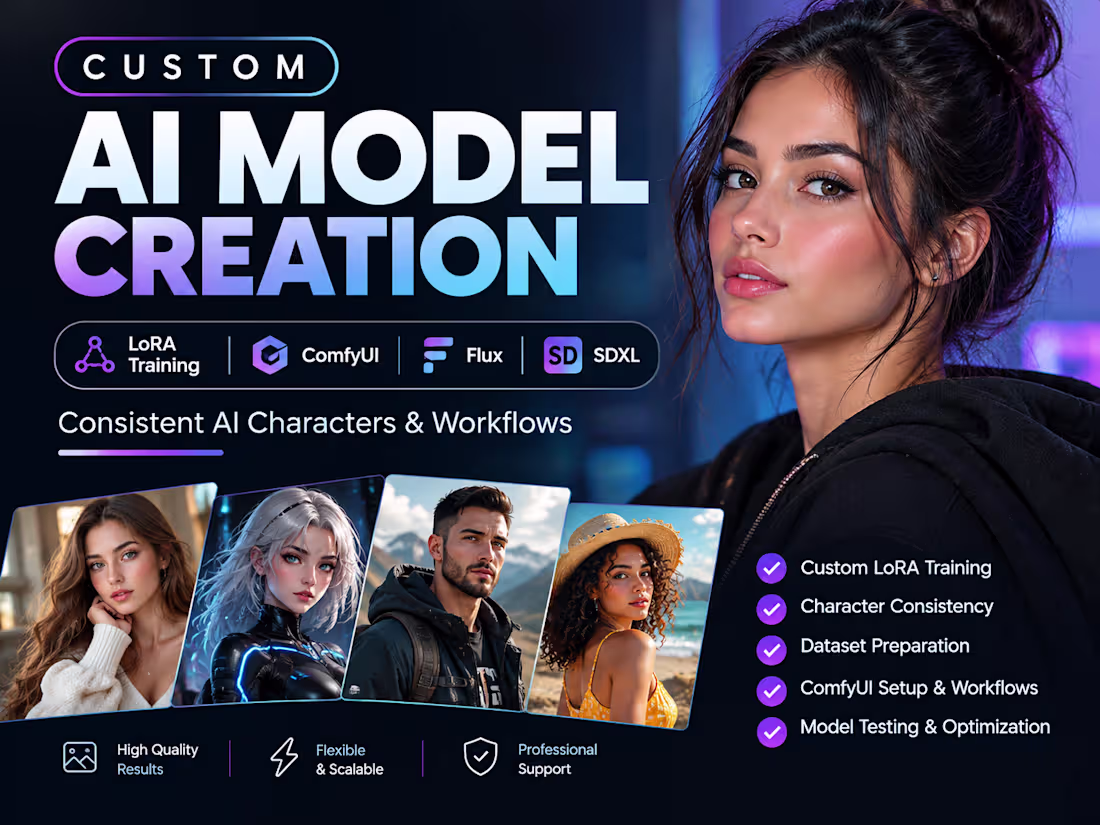 Cover image for Custom AI Character LoRA & ComfyUI Workflow