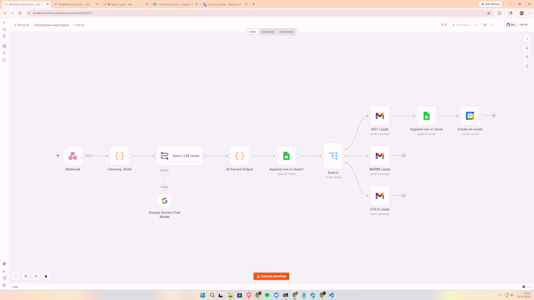 Cover image for AI-Powered Lead Qualification & CRM Automation System