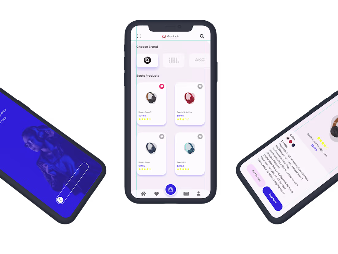 Cover image for Headphones Mobile App Design