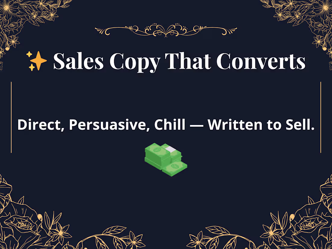Cover image for Direct-Response Sales Page Copy (Wealth/Finance)