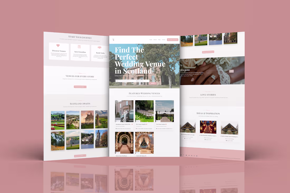 Cover image for Scottish Wedding Venue - WordPress Directory Website Scottis...