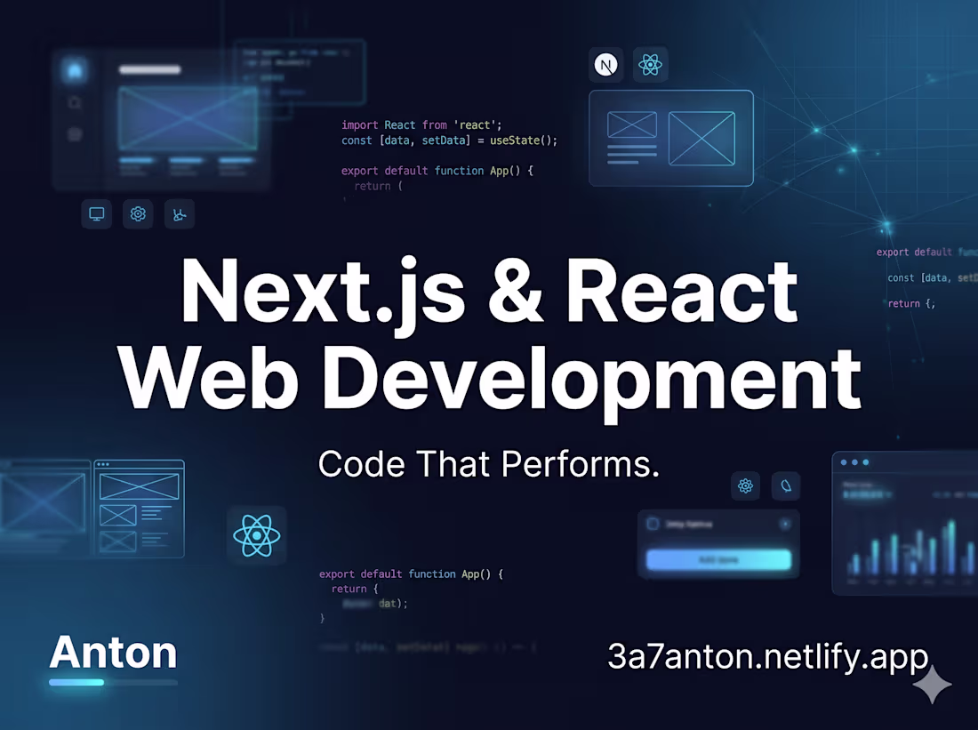 Cover image for Next.js & React Web Development