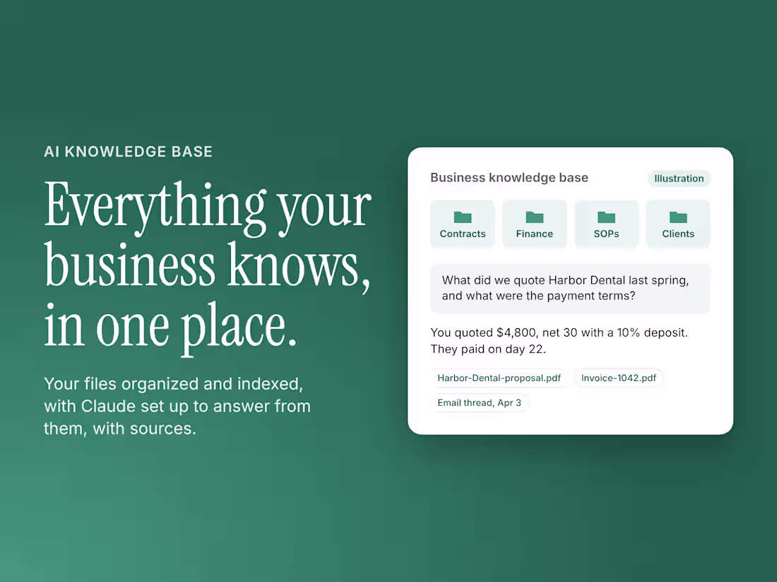 Cover image for Business knowledge base built on