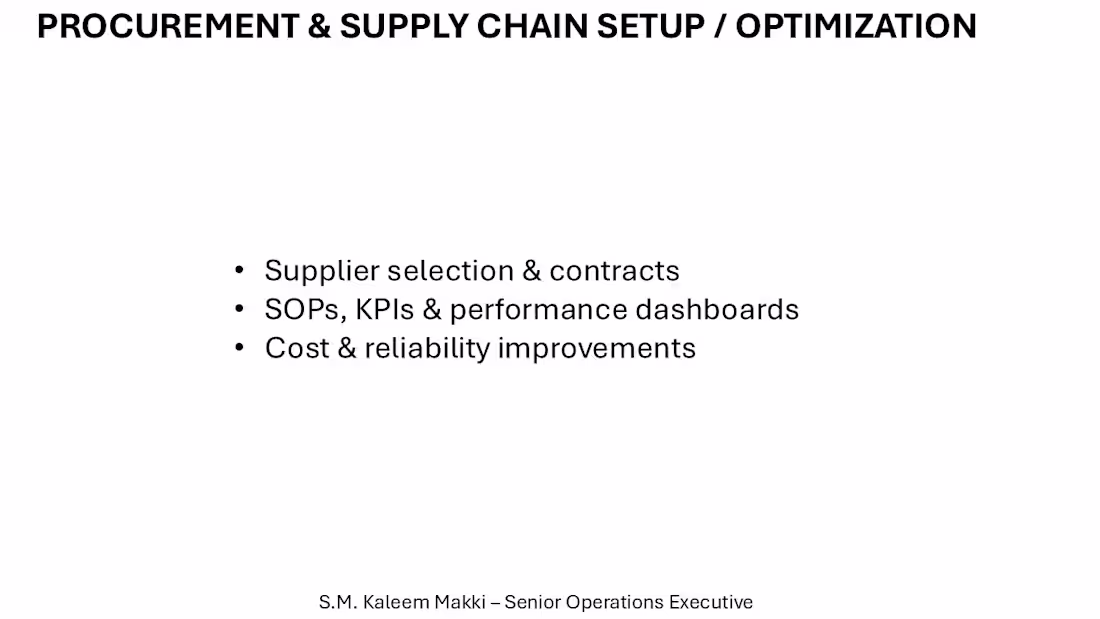 Cover image for PROCUREMENT & SUPPLY CHAIN SETUP