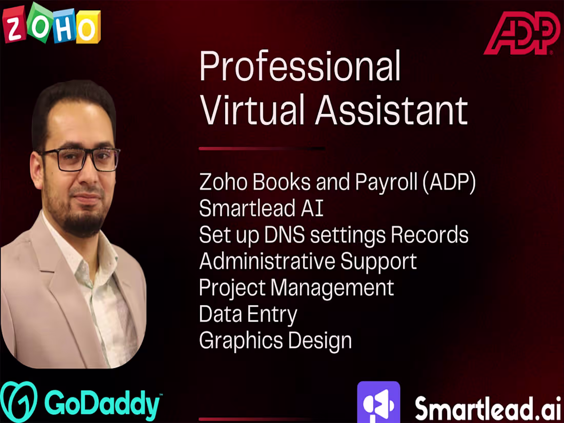 Cover image for Professional Virtual Assistant for any task
