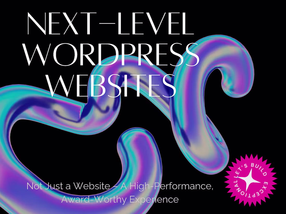Cover image for Custom WordPress Website | Modern, Responsive & SEO-Optimized