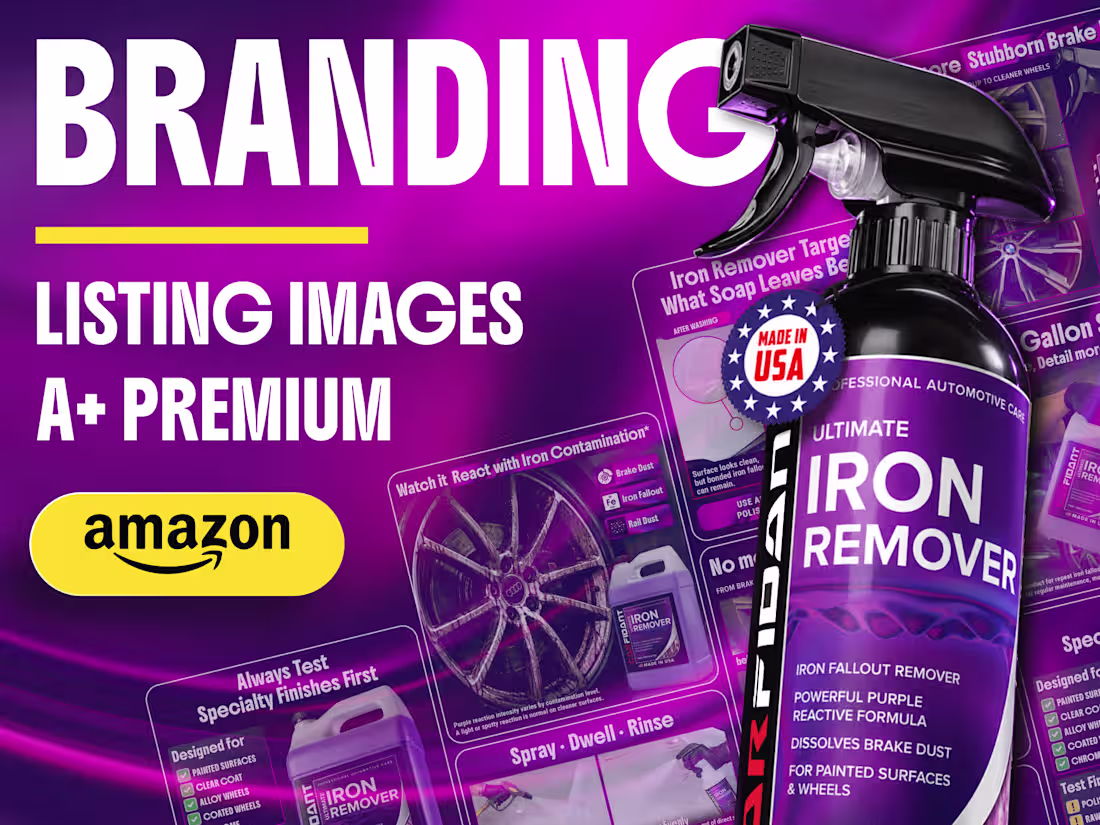 Cover image for Iron Remover | Label and Amazon Content Design