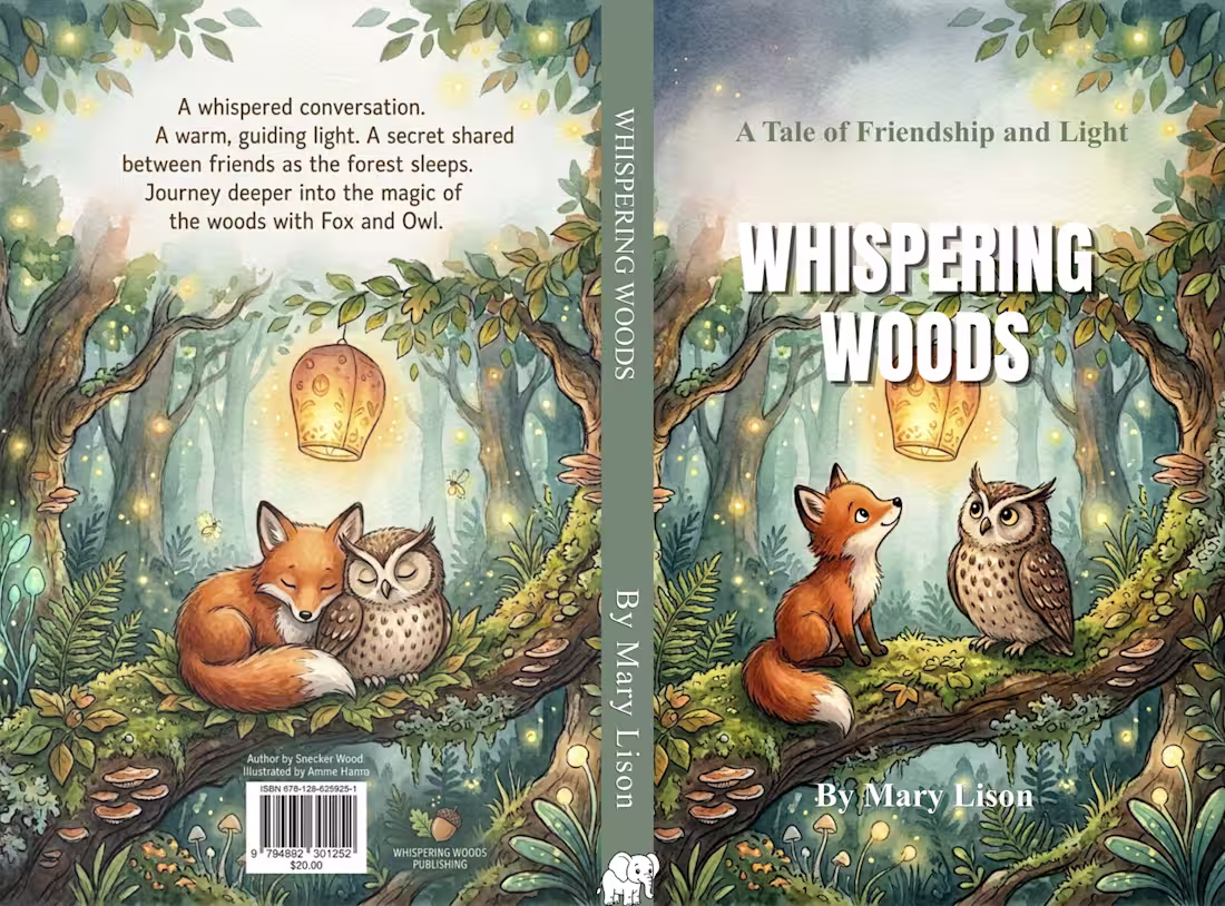 Cover image for Whispering Woods: Children's Book Cover Design