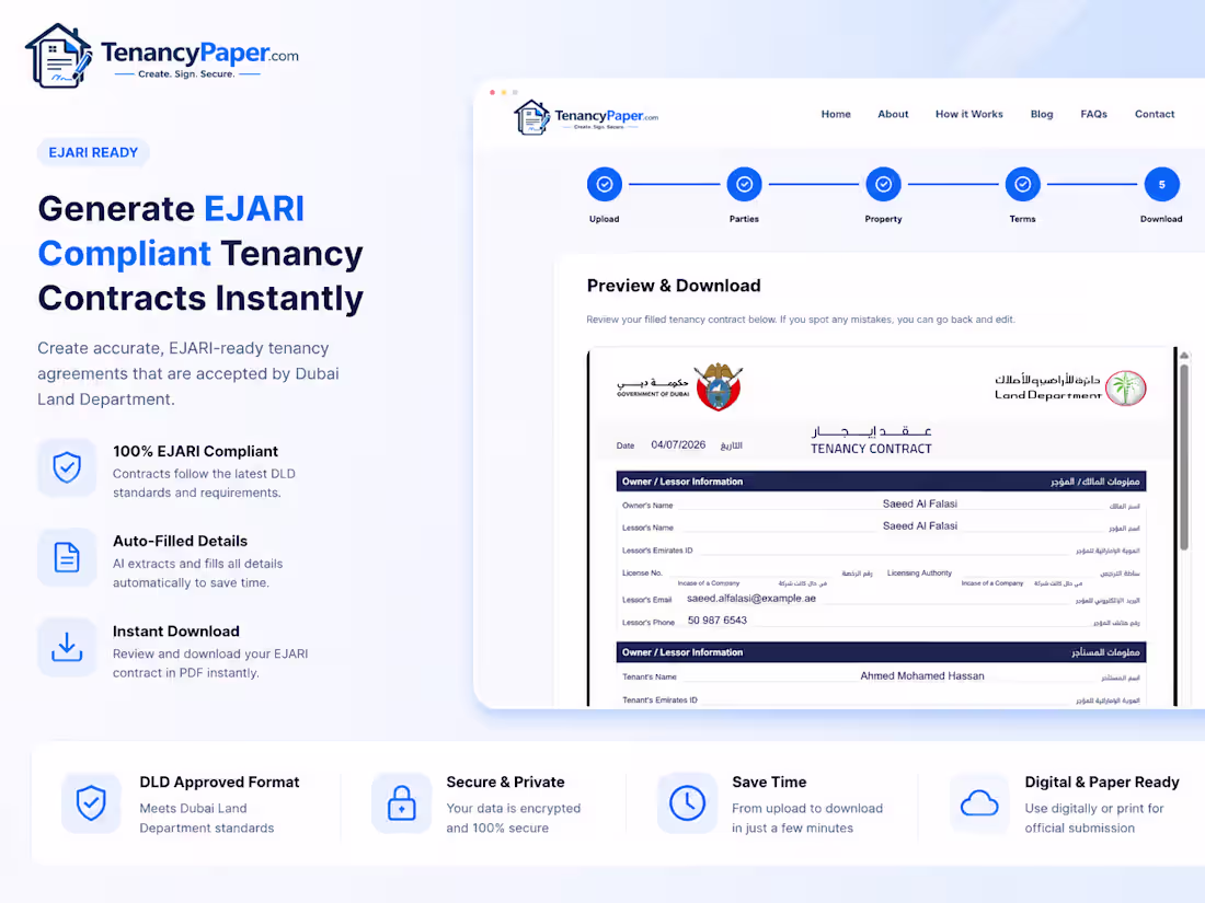 Cover image for TenancyPaper.com (http://tenancypaper.com) is an AI-powered