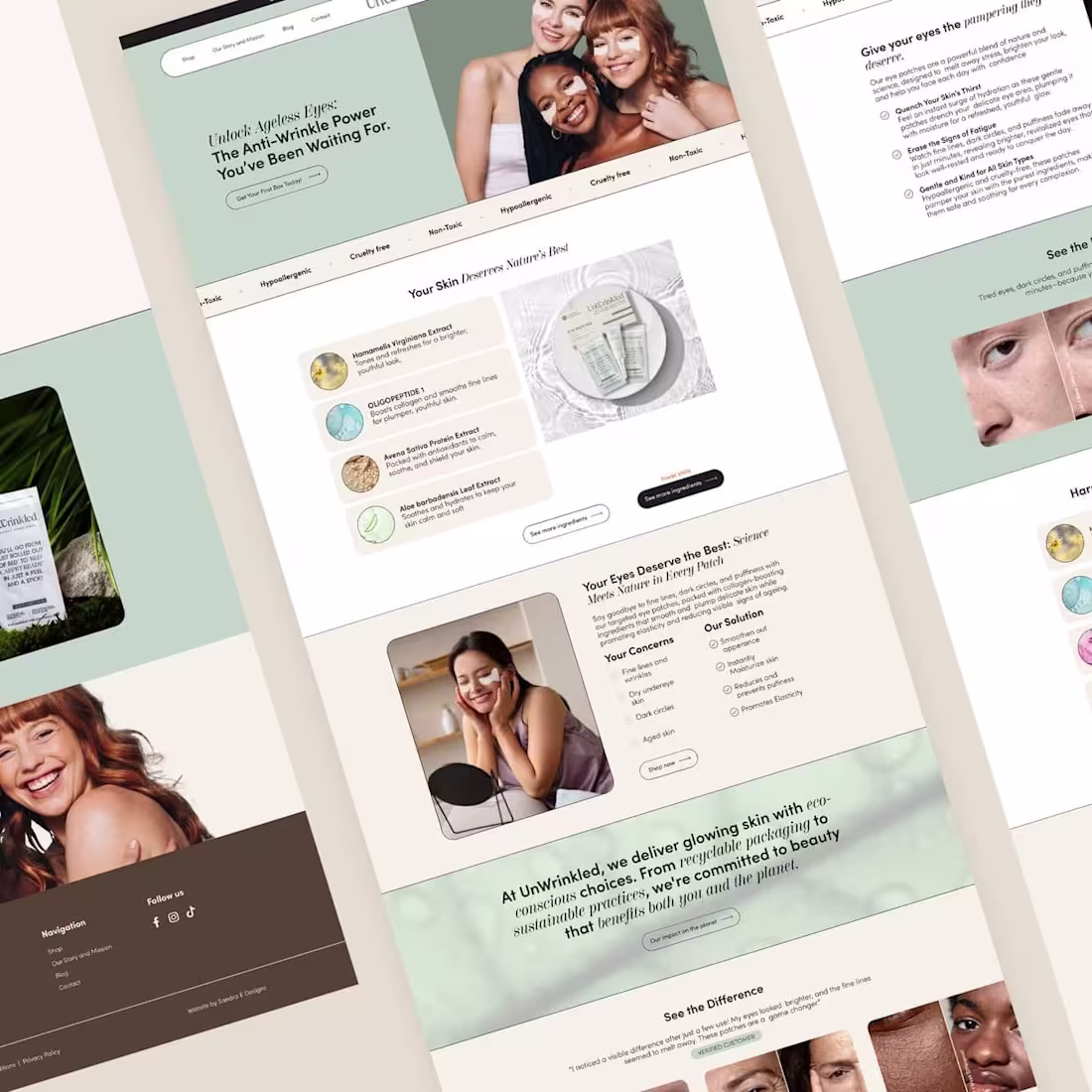 Cover image for Website design and development to Shopify for upcoming skinc...