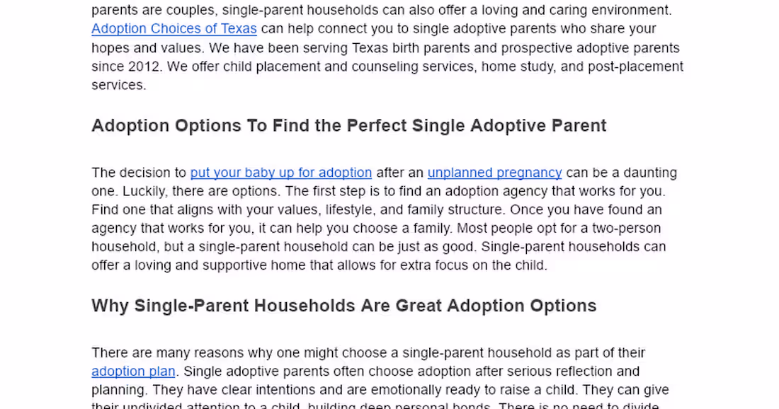 Cover image for Single-Parent Adoption Options and Support