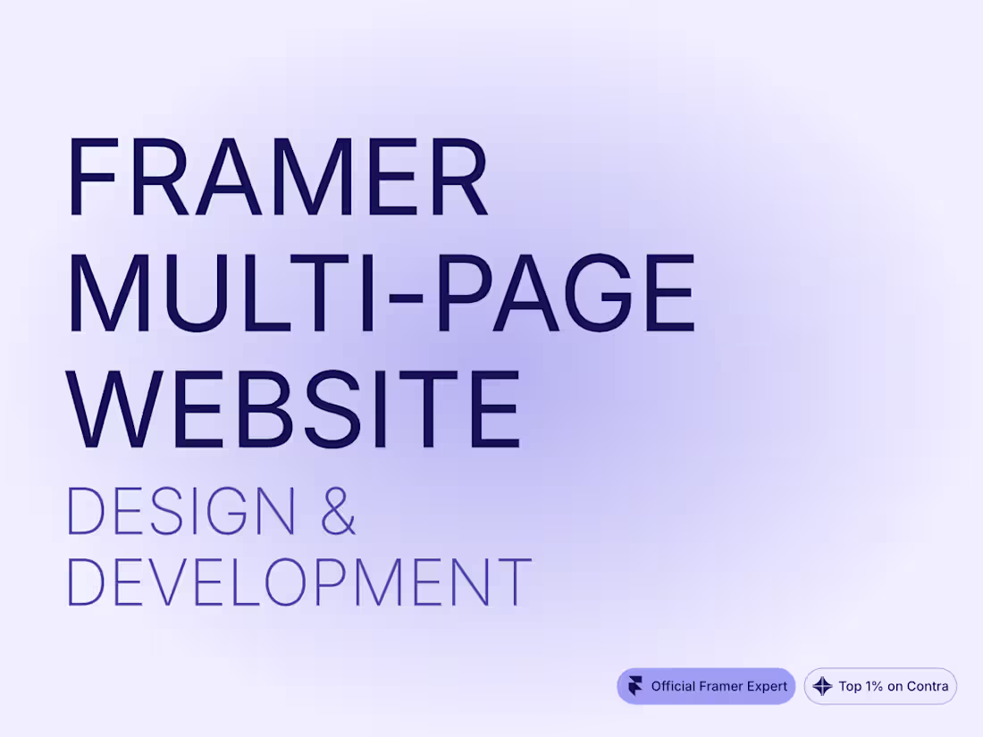 Cover image for 🌟 Multi-Page Framer Website