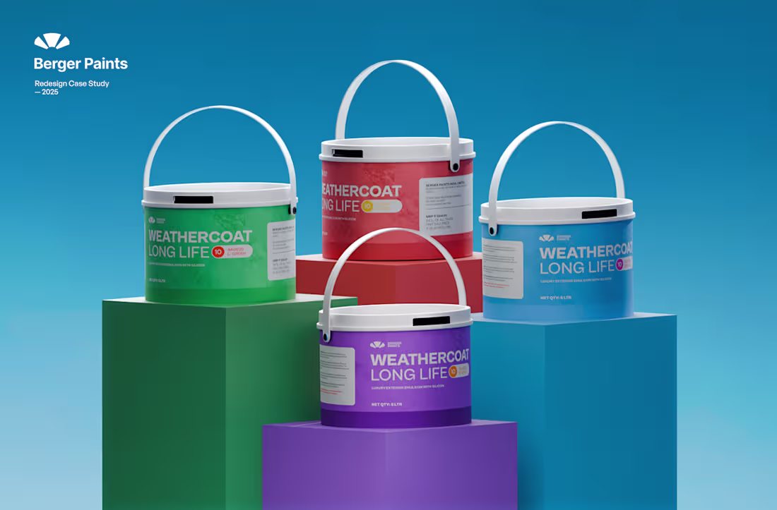 Cover image for Berger Paints — Redesign Case Study :: Behance