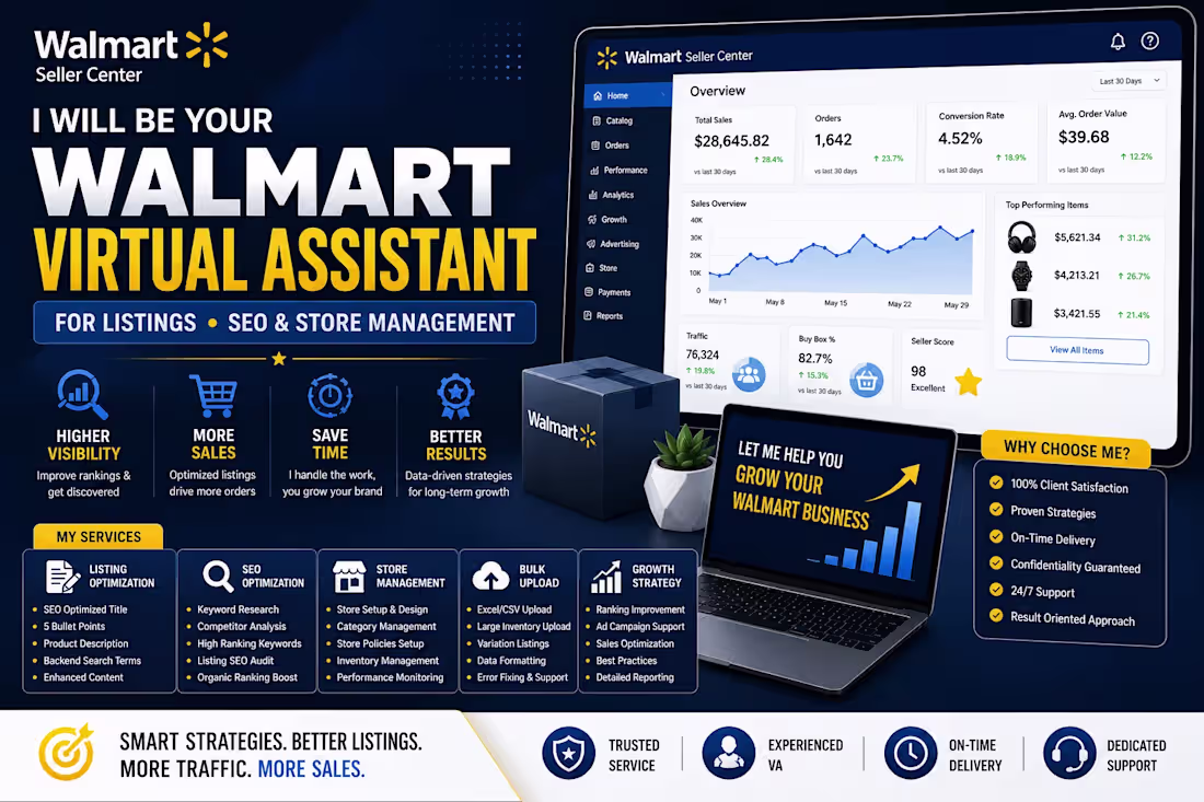 Cover image for Walmart Seller Center Management (End-to-End)