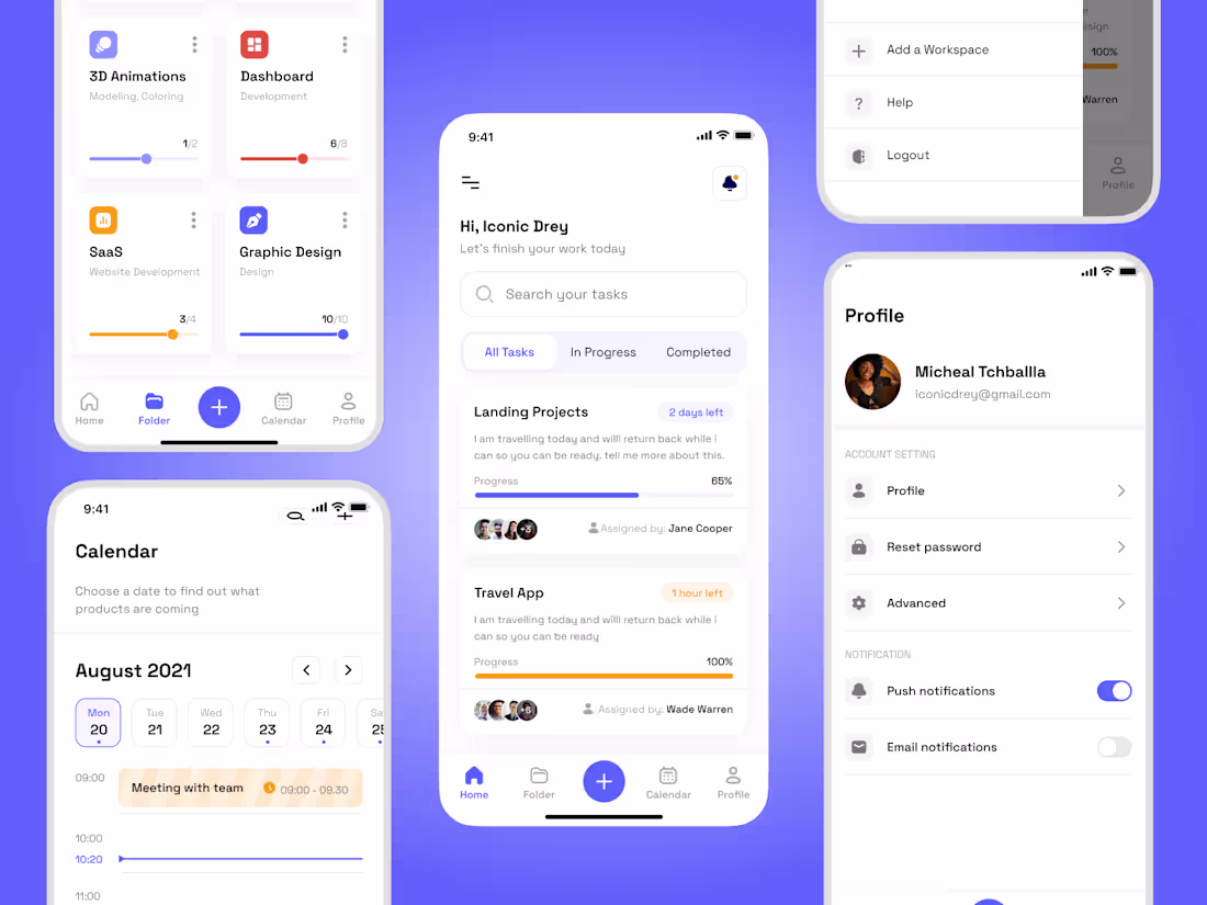 Cover image for Task management Mobile app design
