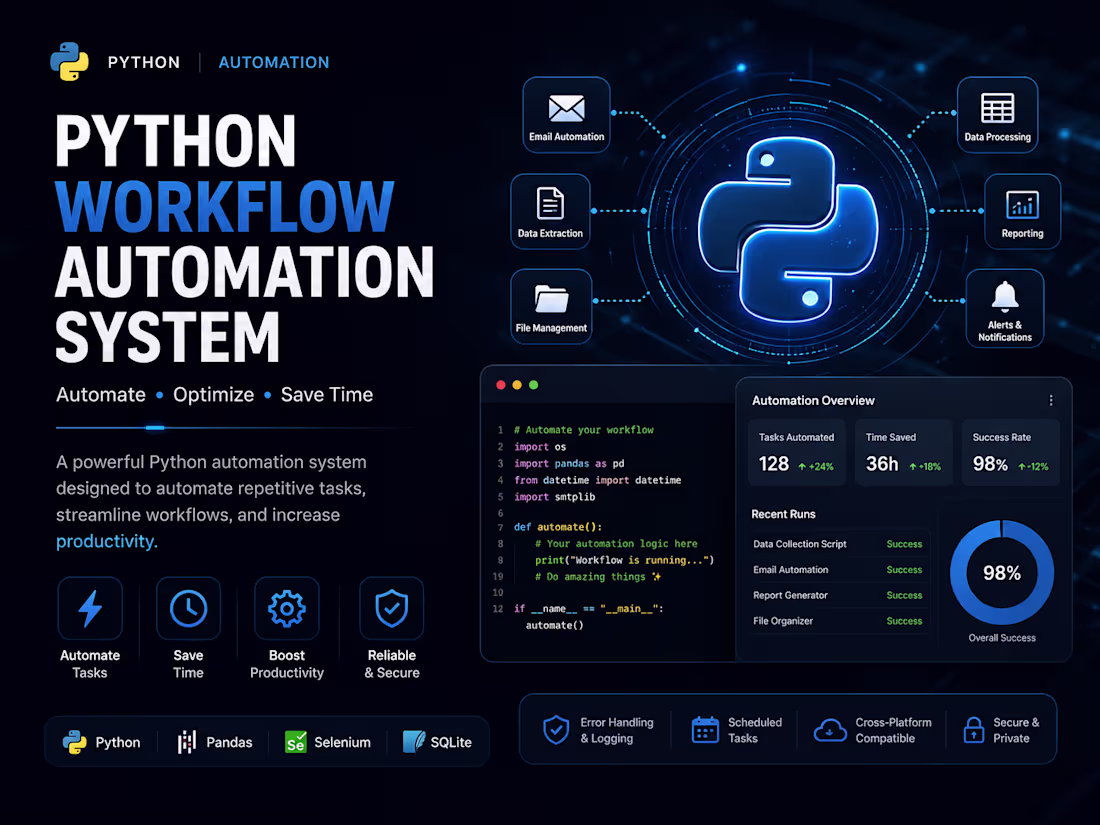 Cover image for Built a Python-based workflow automation