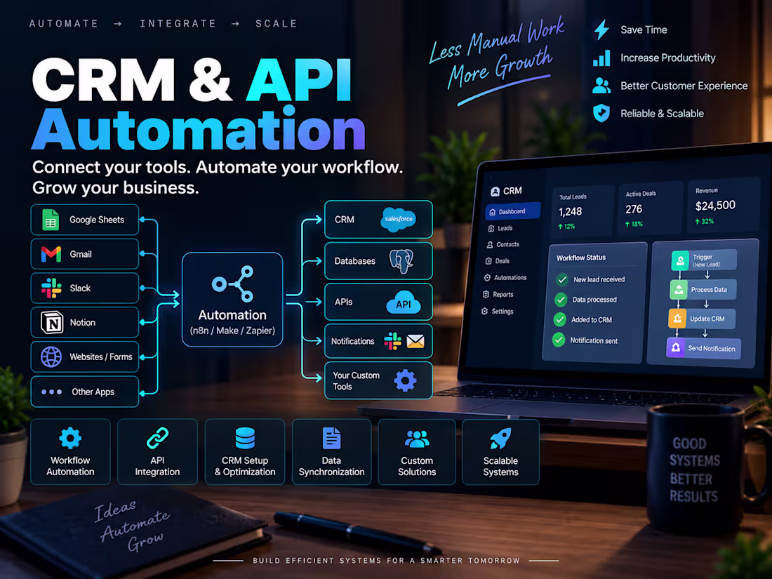 Cover image for Build CRM & API Automation for Your Business