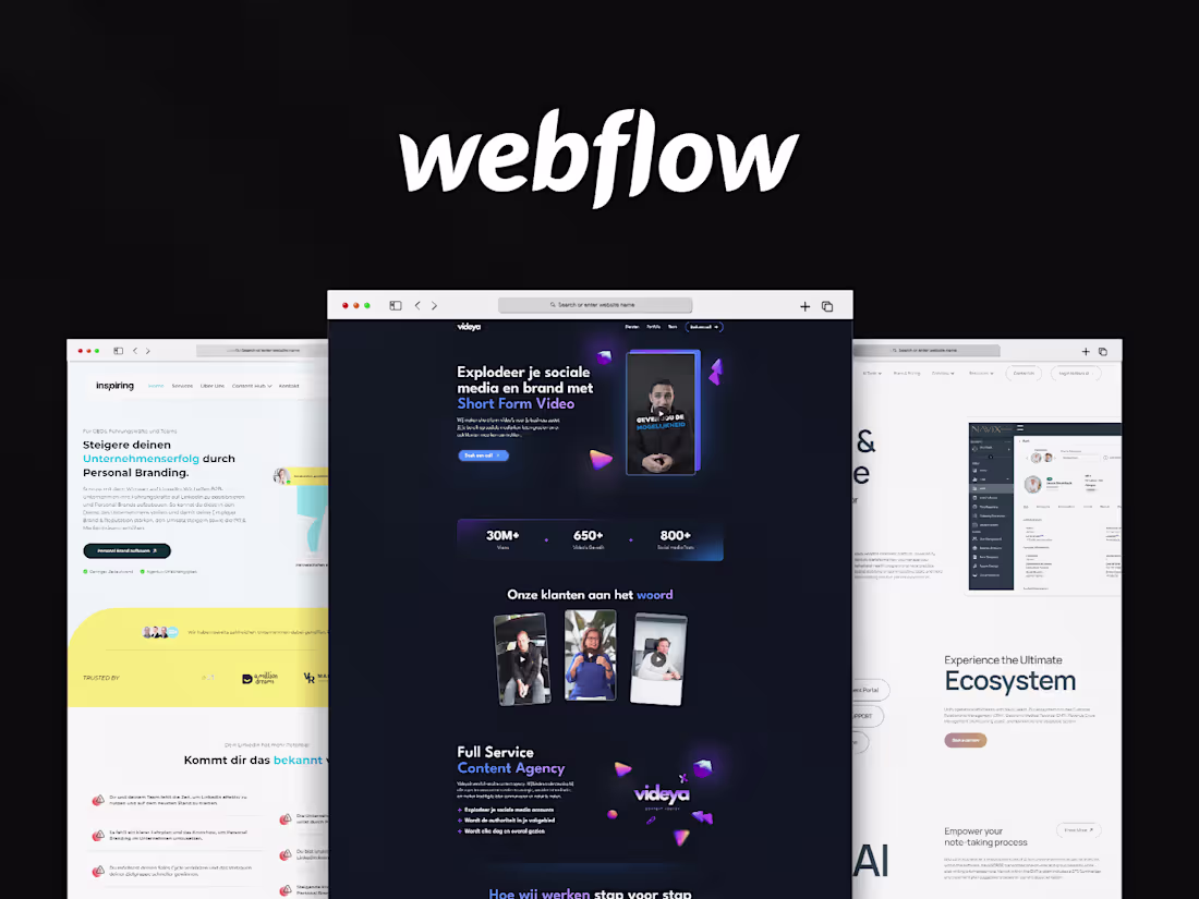Cover image for Webflow landing page Design and Development