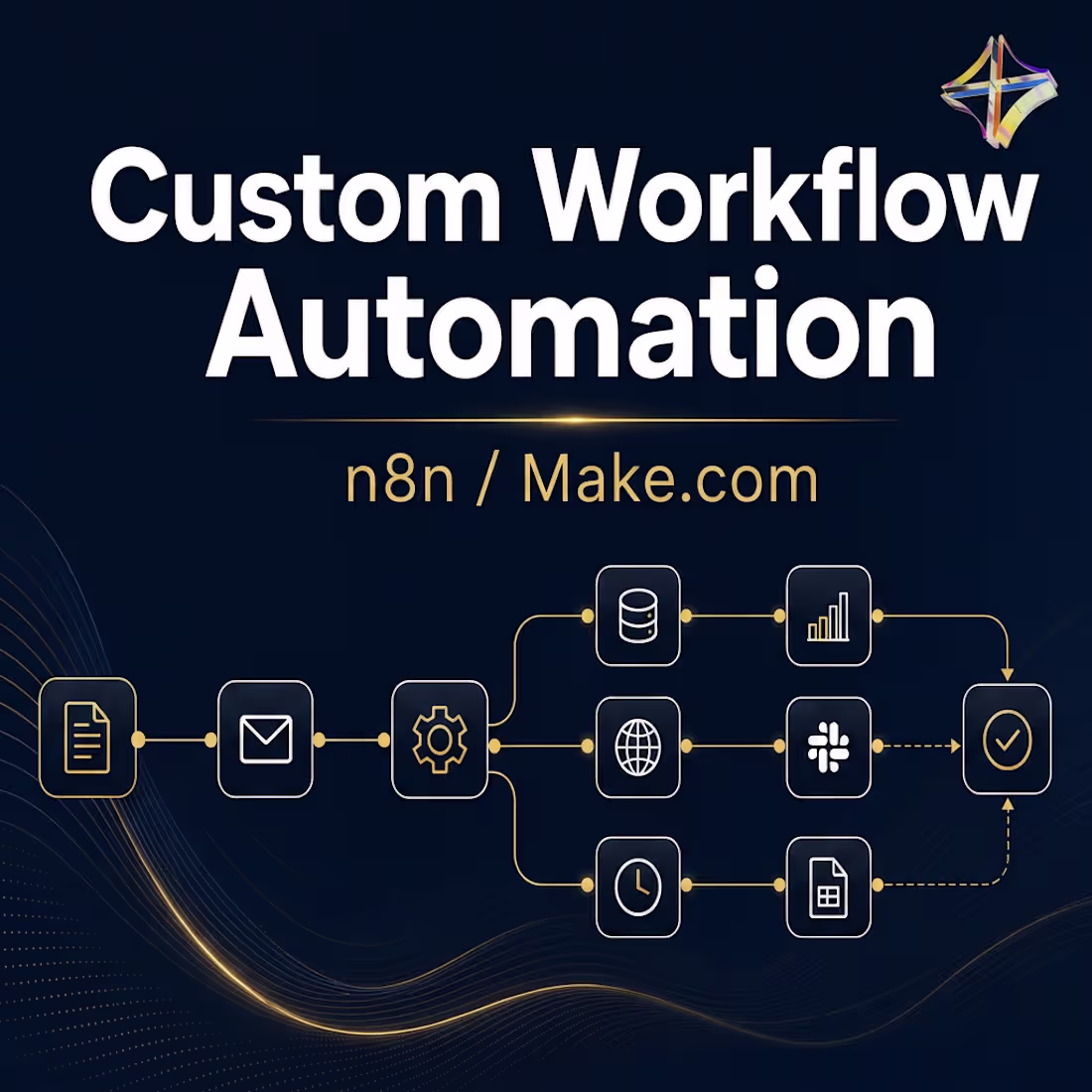 Cover image for Custom Workflow Automation (n8n / Make.com)