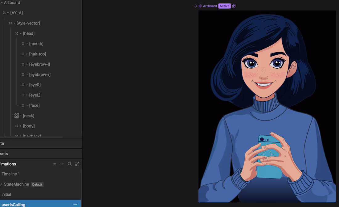 Cover image for I designed and animated Ayla,