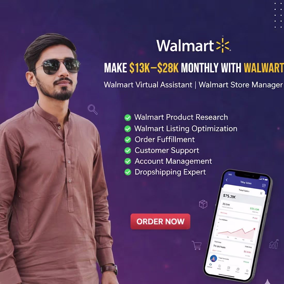 Cover image for Walmart 2-Step E-commerce VA Service | Account Setup 