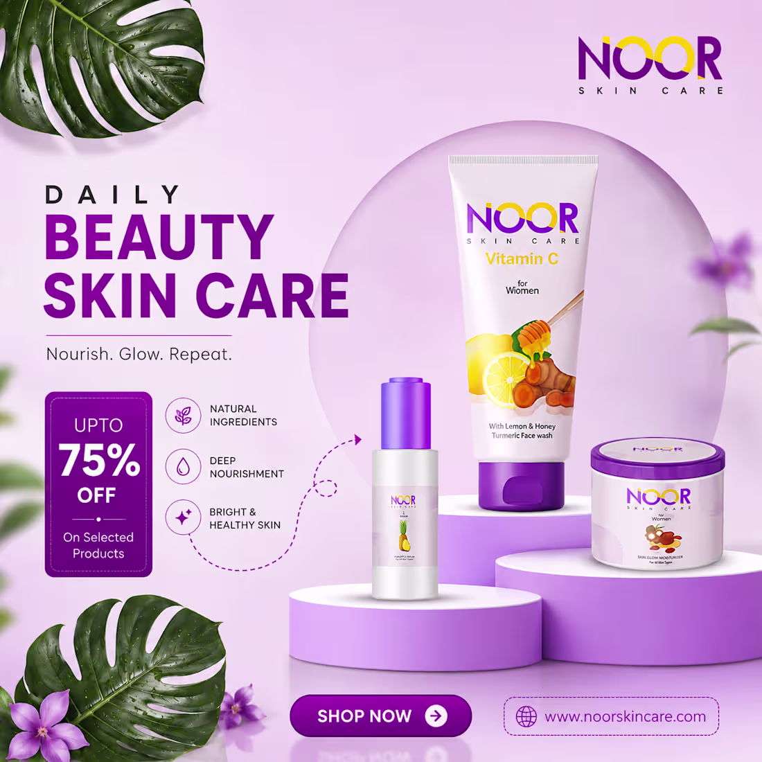 Cover image for NOOR Skincare — Product Advertising