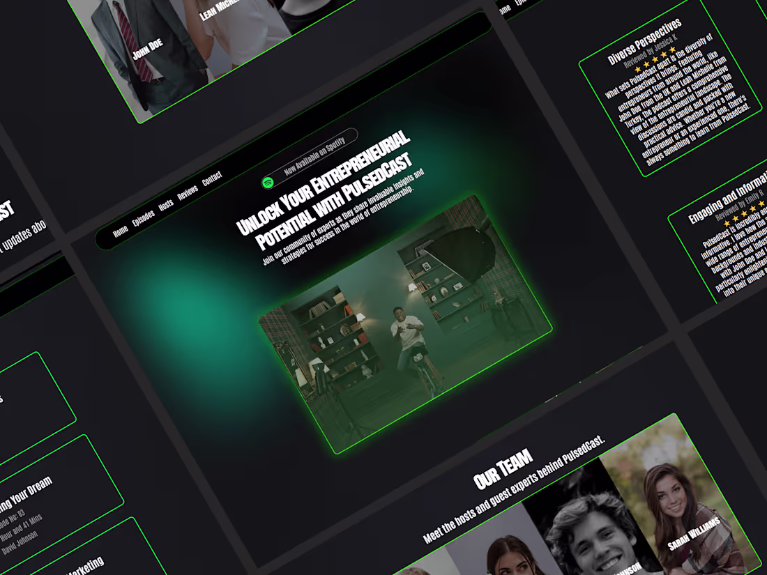 Cover image for Stunning, Multi-Page Framer Website with Interactive Features