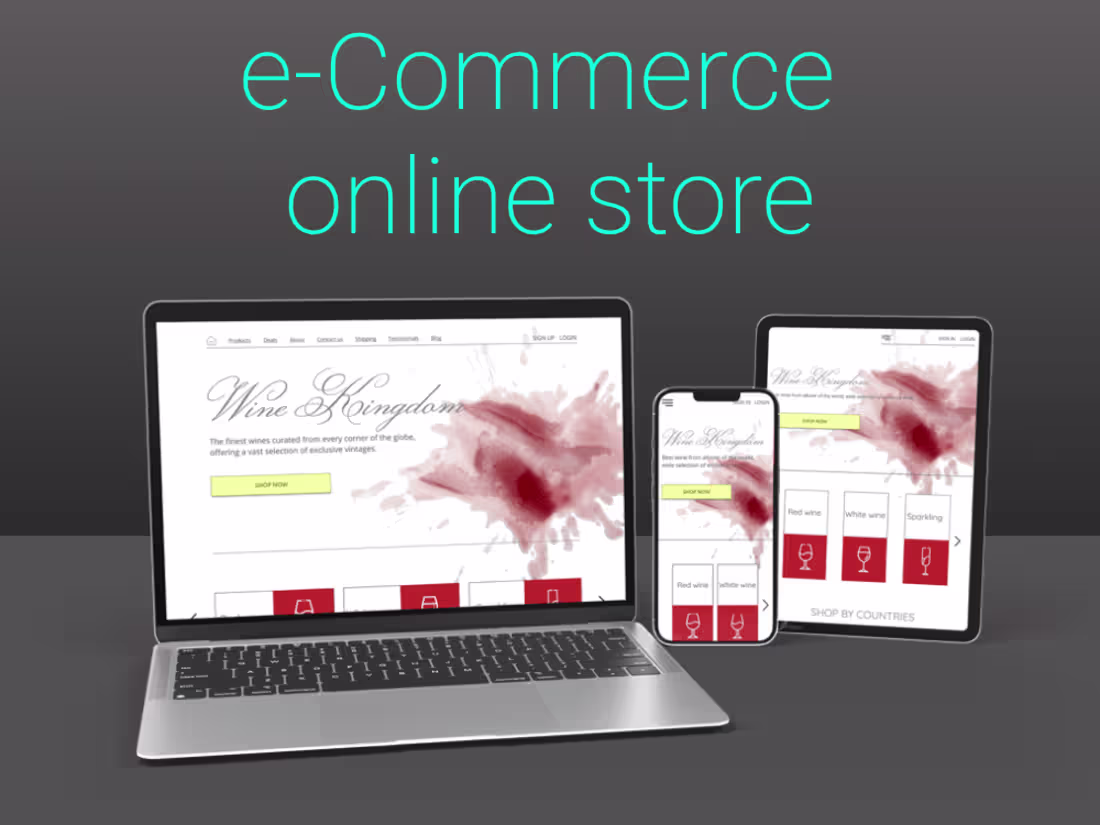 Cover image for UX/UI e-Commerce design, well-researched and analyzed.