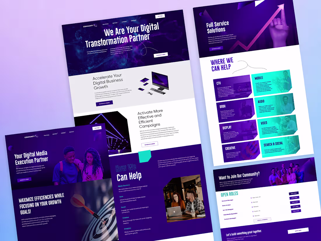 Cover image for Digital Transformation Website Design
