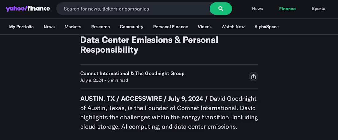 Cover image for Data Center Emissions & Personal
