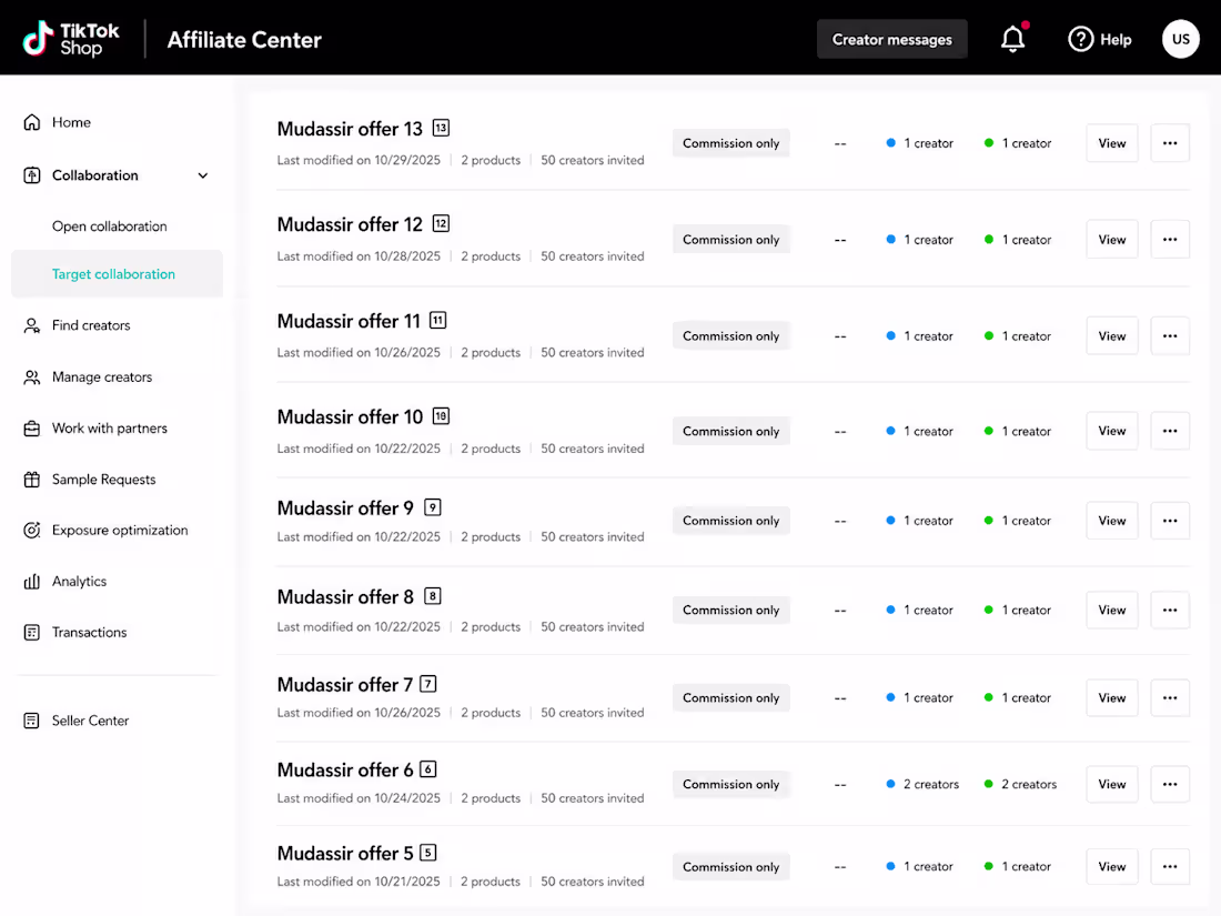 Cover image for TikTok Shop Affiliate Manager | Creator Outreach & Campaign ...