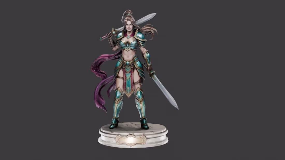 Cover image for custom character modeling and texturing.