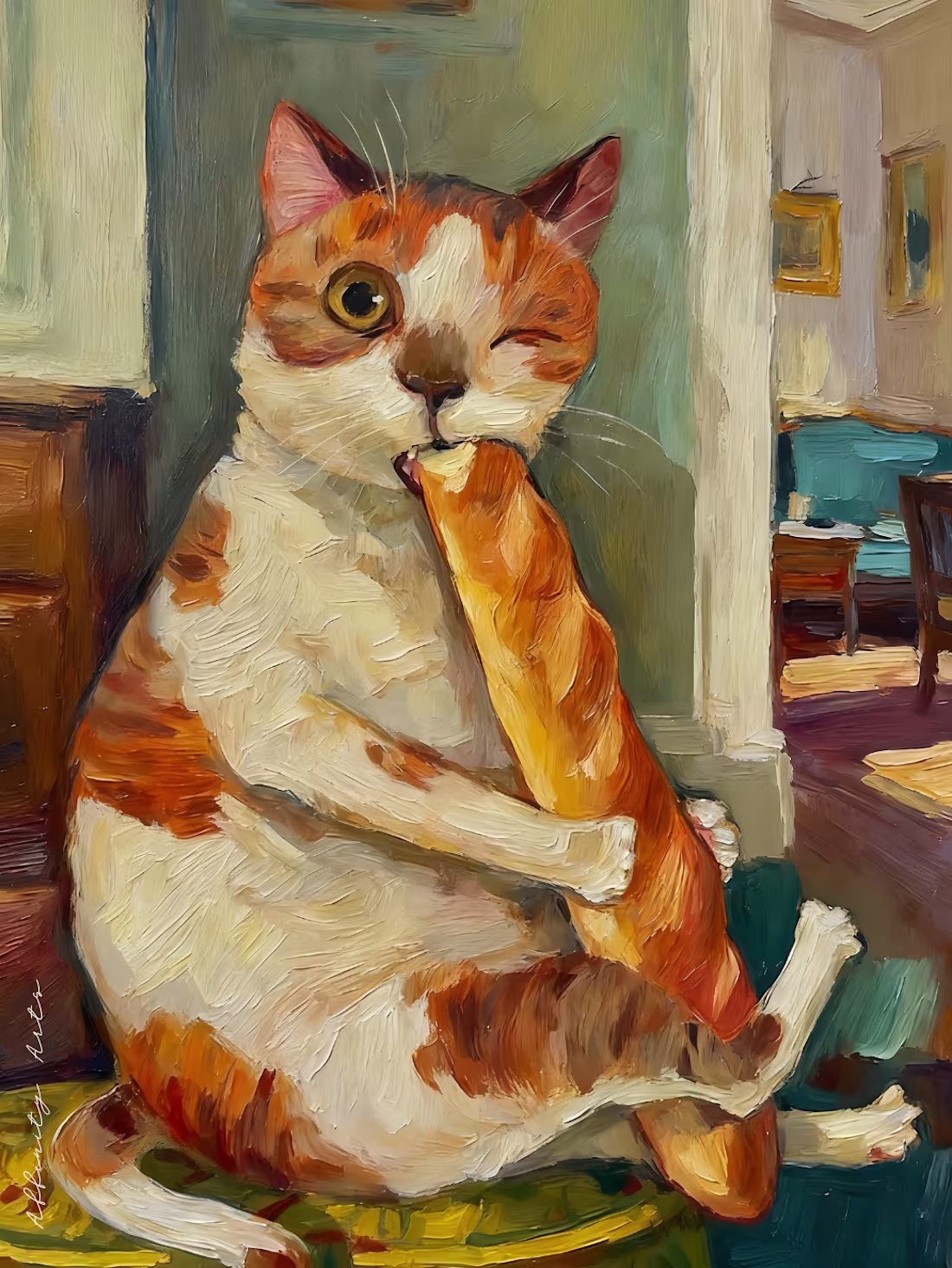 Cover image for "Monsieur Baguette" — Humorous Pets