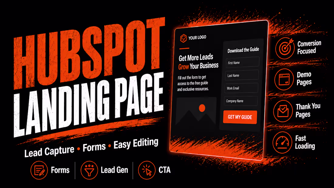 Cover image for Custom Responsive HubSpot Landing Page Development