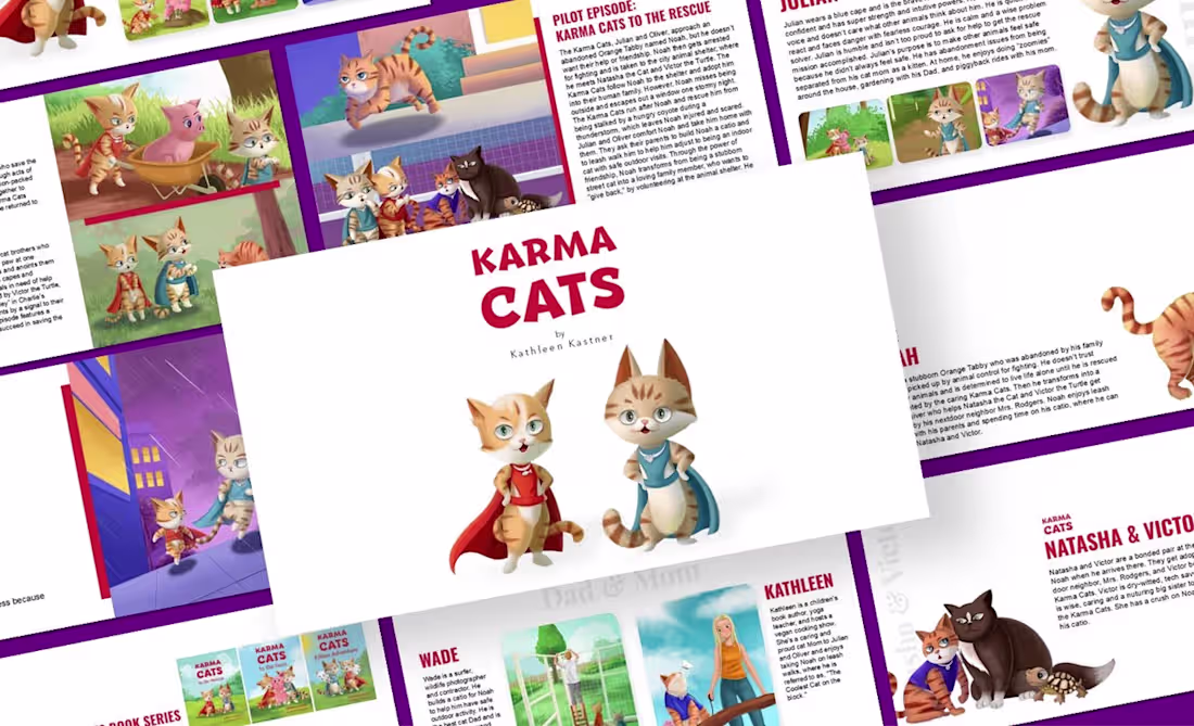 Cover image for Animated film pitch deck design