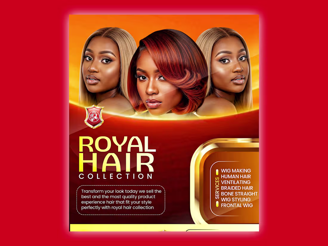 Cover image for Flyer design project for Royal hair