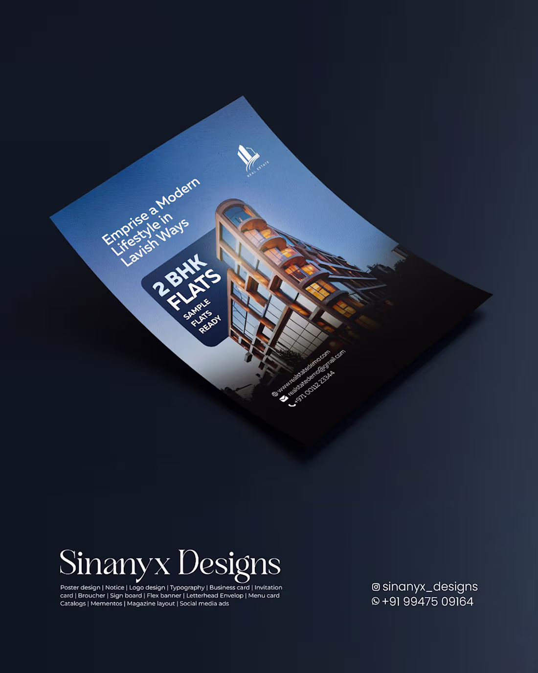 Cover image for Real estate poster :: Behance