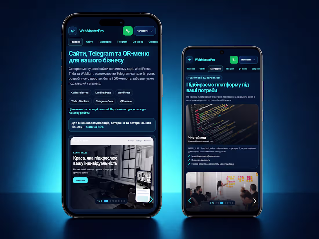 Cover image for Responsive business website showcasing web