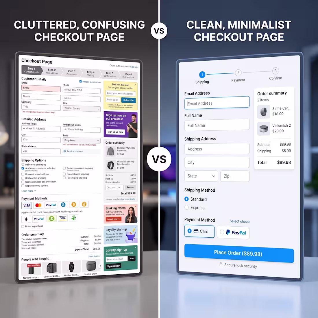 Cover image for FROM CLUTTERED TO CONVERTING 🛒
BEFORE: