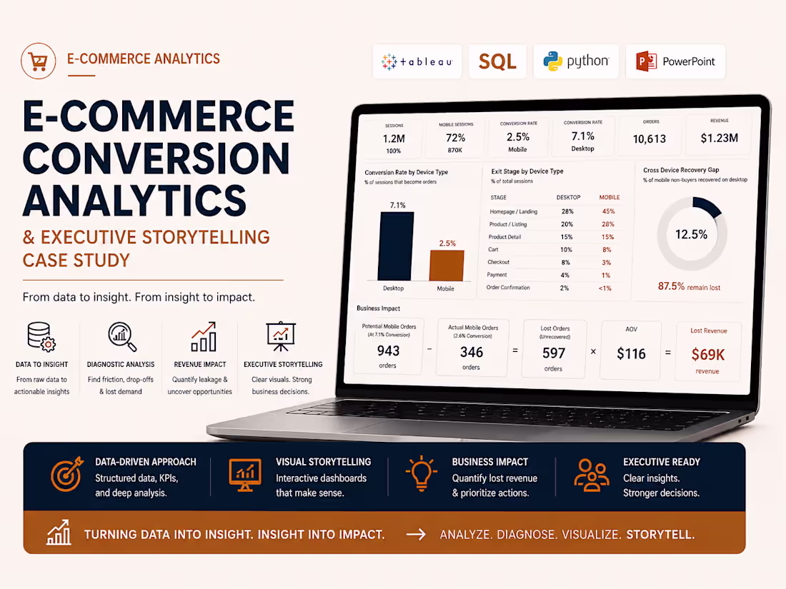 Cover image for I built this e-commerce analytics