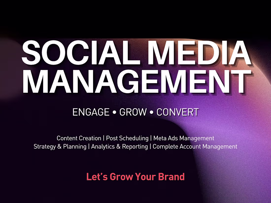 Cover image for Social Media Growth & Content Strategy